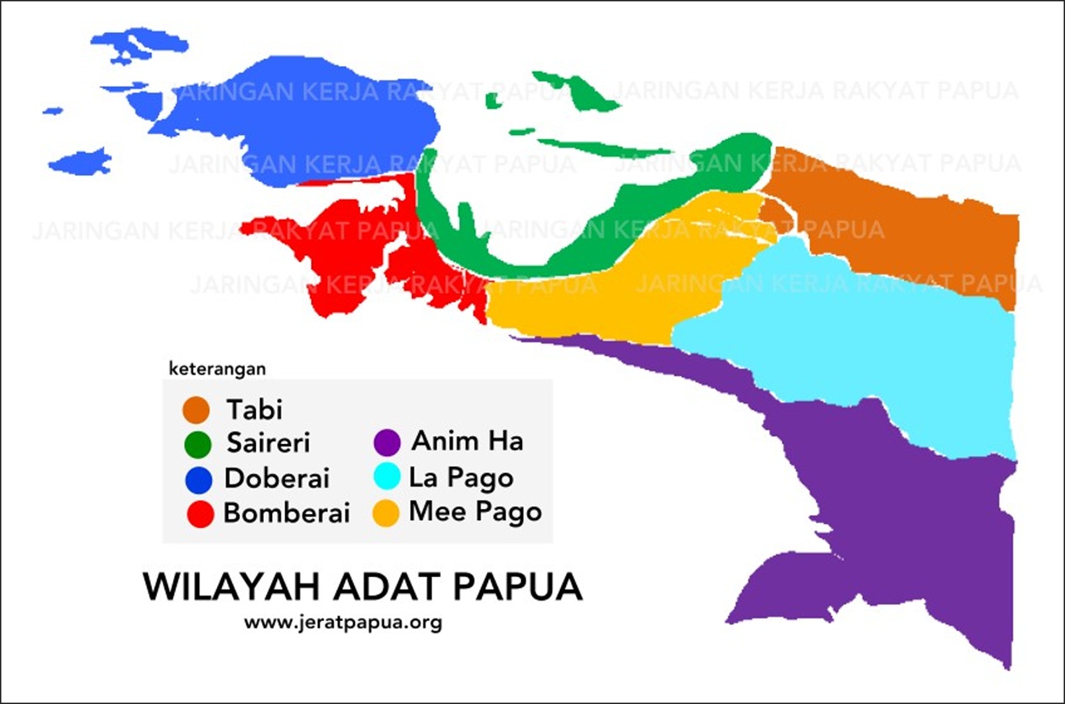  Wilayah  Adat di Papua  versi JERAT Papua  JERAT PAPUA 