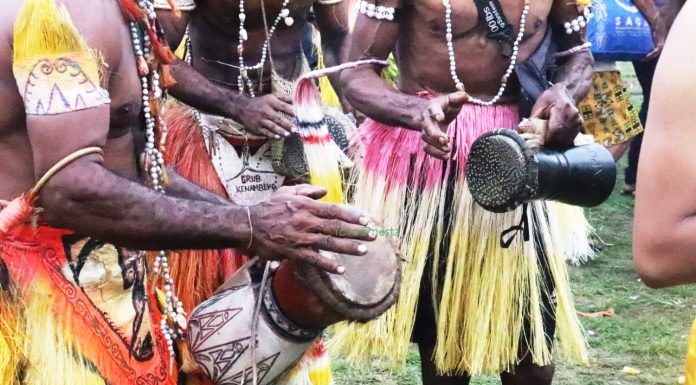 Tarian Budaya Papua , foto : nesta/jeratpapua.org